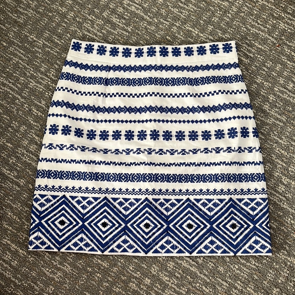 Sam Edelman Blue and White Skirt